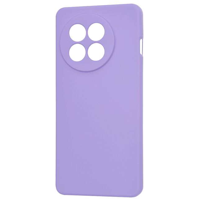 Husa pentru  OnePlus 13R Liquid Silicone, subțire, captusita cu microfibra, anti amprentă, protectie cameră foto, Lavanda