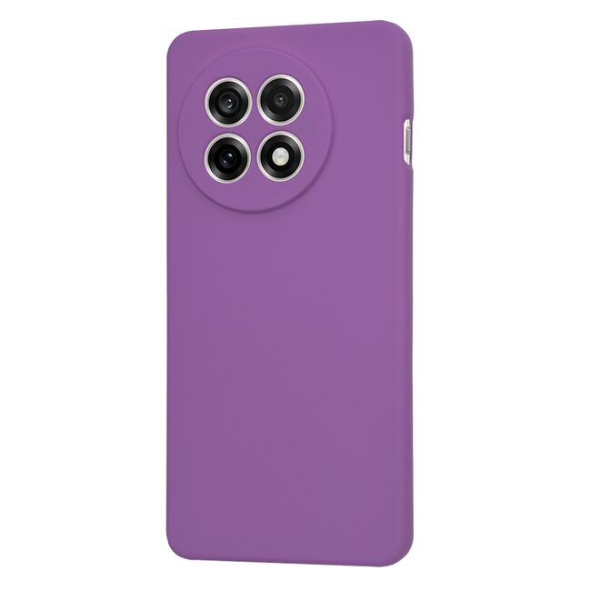 Husa pentru  OnePlus 13R Liquid Silicone, subțire, captusita cu microfibra, anti amprentă, protectie cameră foto, Mov