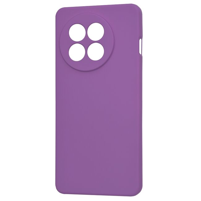 Husa pentru  OnePlus 13R Liquid Silicone, subțire, captusita cu microfibra, anti amprentă, protectie cameră foto, Mov