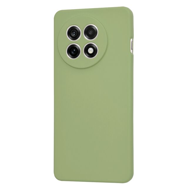 Husa pentru  OnePlus 13R Liquid Silicone, subțire, captusita cu microfibra, anti amprentă, protectie cameră foto, Verde menta