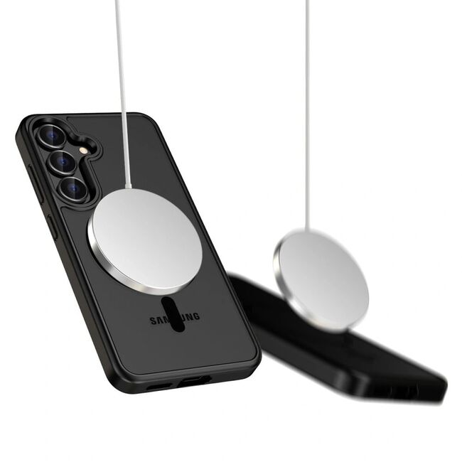 Husa pentru Samsung Galaxy A56 cu MagSafe, Ghost series - negru mat