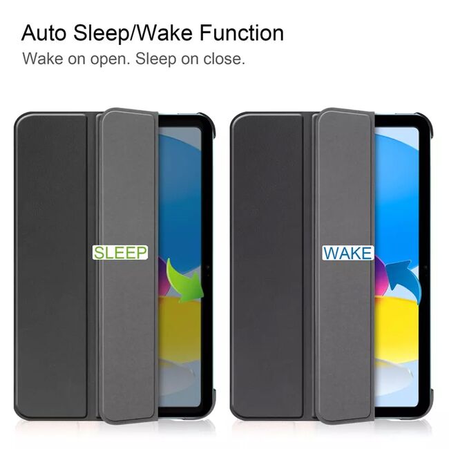 Husa pentru iPad 11 2025 tip stand functie sleep/wake-up, protectie 360 - graffiti