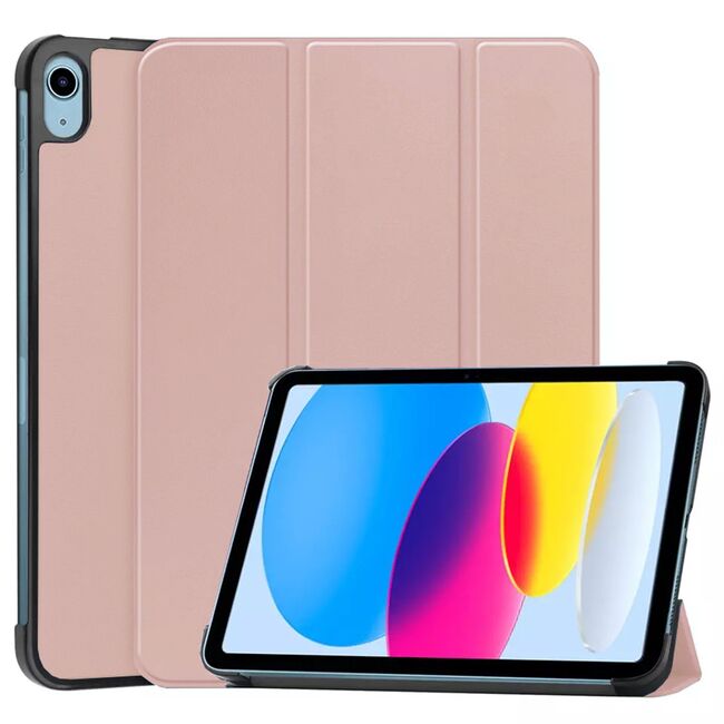 Husa pentru iPad 11 2025 tip stand functie sleep/wake-up, protectie 360 - roz