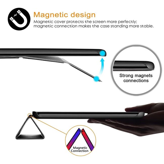 Husa pentru iPad 11 2025 tip stand functie sleep/wake-up, protectie 360 - unicorn