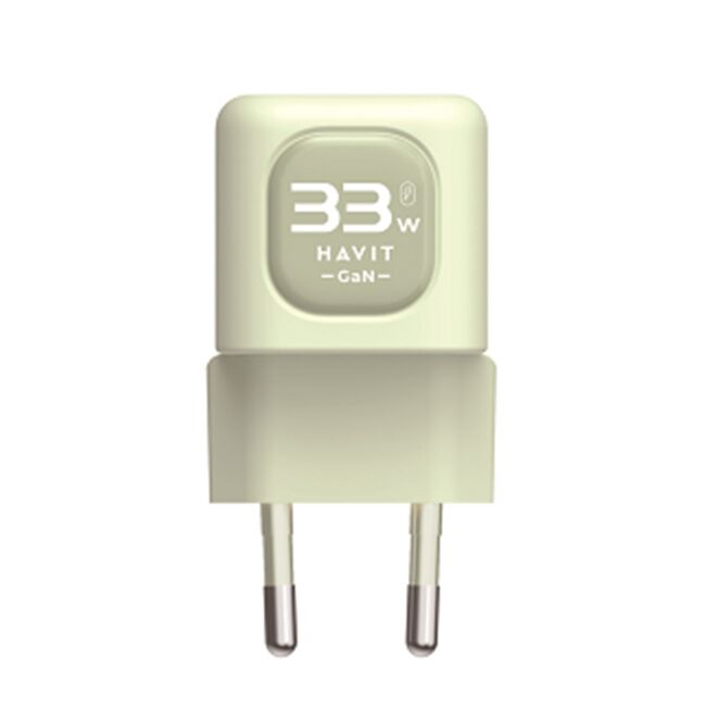 Incarcator priza USB Type-C 33W GaN Havit UC230 EU, verde