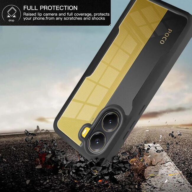 Pachet 360: Husa cu folie integrata pentru  Poco X7 Pro Cover360 fata / spate - Mov