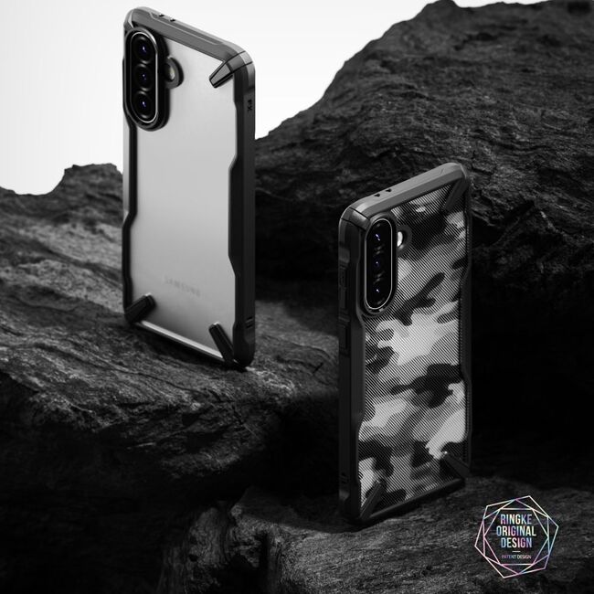 Husa pentru Samsung Galaxy A56 / A36 Ringke Fusion X - transparent / negru