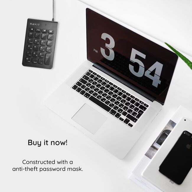 Tastatura numerica cu 23 de taste Havit KB223, negru