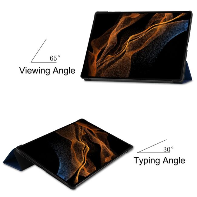Husa Samsung Galaxy Tab S9+ Plus 12.4 inch UltraSlim de tip stand, functie sleep/wake-up, ProCase, albastru