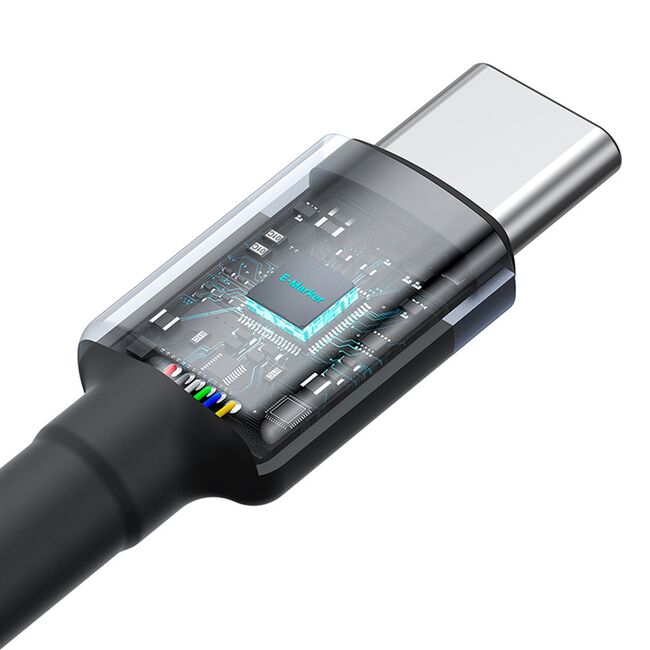 [Pachet 2x] Cablu date Fast Charge Type-C Baseus 100W, 5A, 2m, P10318306003-01