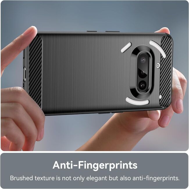 Husa pentru Nothing Phone (3a) Liquid Carbon Silicone - negru