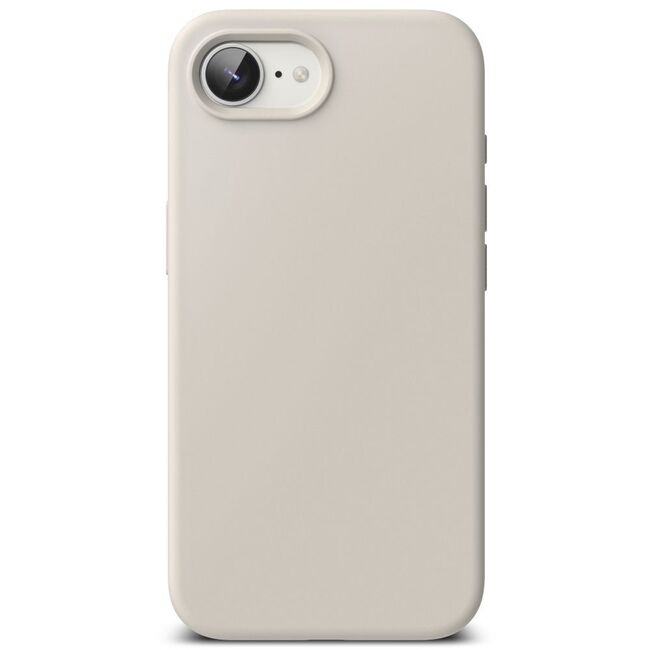 Husa pentru  iPhone 16e Ringke - Silicone Magnetic MagSafe - Crem