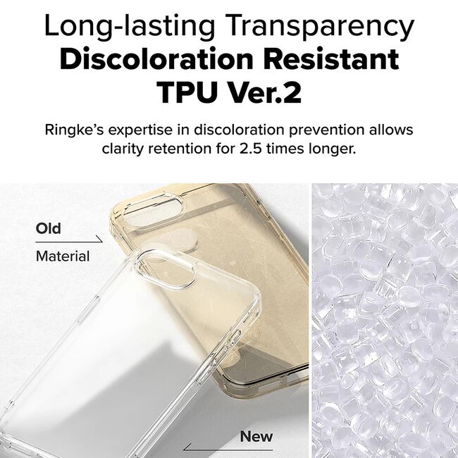 Husa pentru  iPhone 16e Ringke Fusion - Transparent mat
