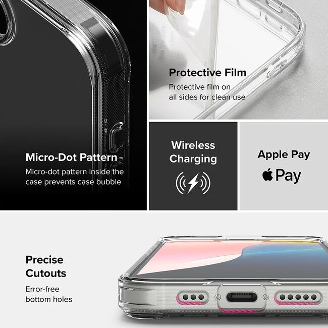 Husa pentru  iPhone 16e Ringke Fusion - Transparent mat