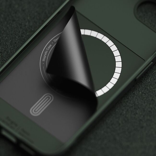 Husa pentru  iPhone 16e Ringke Onyx Magsafe - Verde