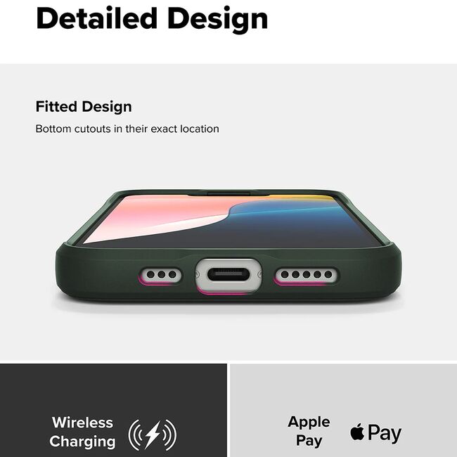 Husa pentru  iPhone 16e Ringke Onyx - Verde