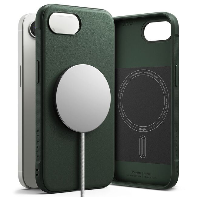 Husa pentru  iPhone 16e Ringke Onyx Magsafe - Verde