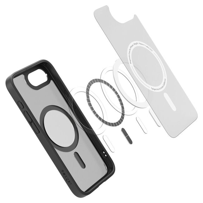 Husa pentru  iPhone 16e Spigen - Ultra Hybrid MagSafe - Negru mat
