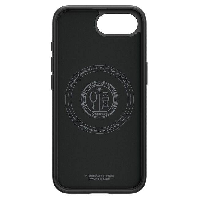 Husa premium pentru  iPhone 16e Spigen - Liquid Air Magsafe - Negru