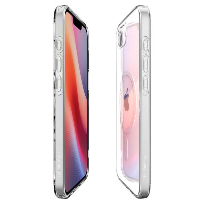 Husa premium pentru  iPhone 16e Spigen - Liquid Crystal Magsafe - Transparent