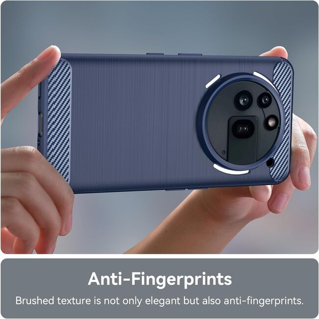 Husa pentru Nothing Phone (3a) Pro Liquid Carbon Silicone - albastru