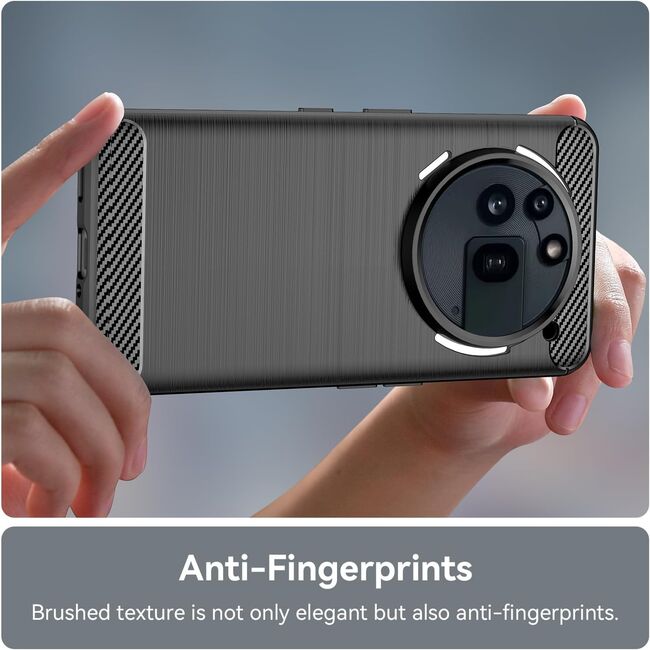 Husa pentru Nothing Phone (3a) Pro Liquid Carbon Silicone - negru