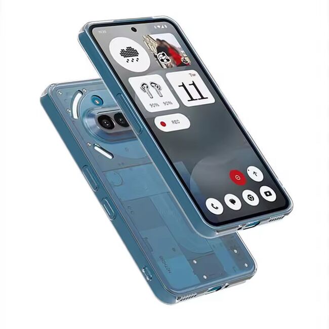 Husa pentru Nothing Phone (3a) Slim Anti-Shock 1.5mm, cu protectie lentile, Transparent