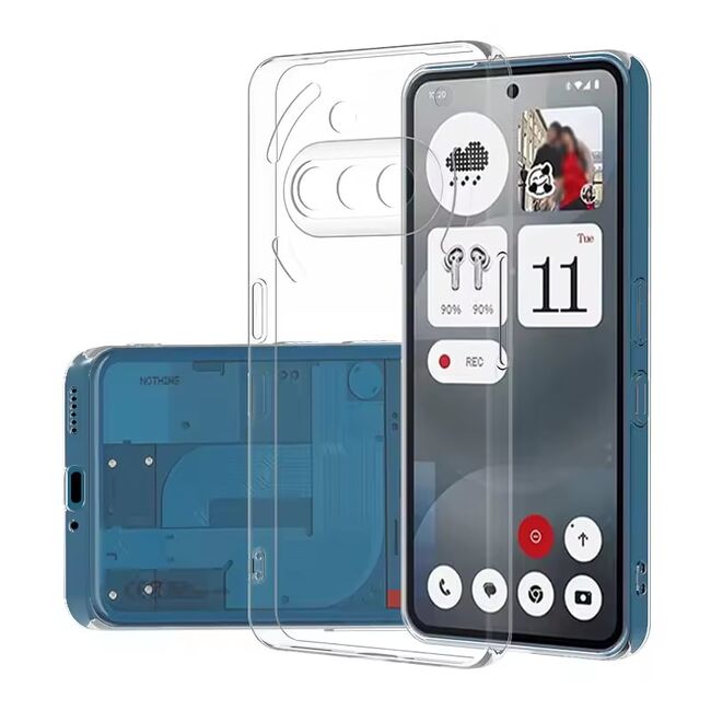 Husa pentru Nothing Phone (3a) Slim Anti-Shock 1.5mm, cu protectie lentile, Transparent