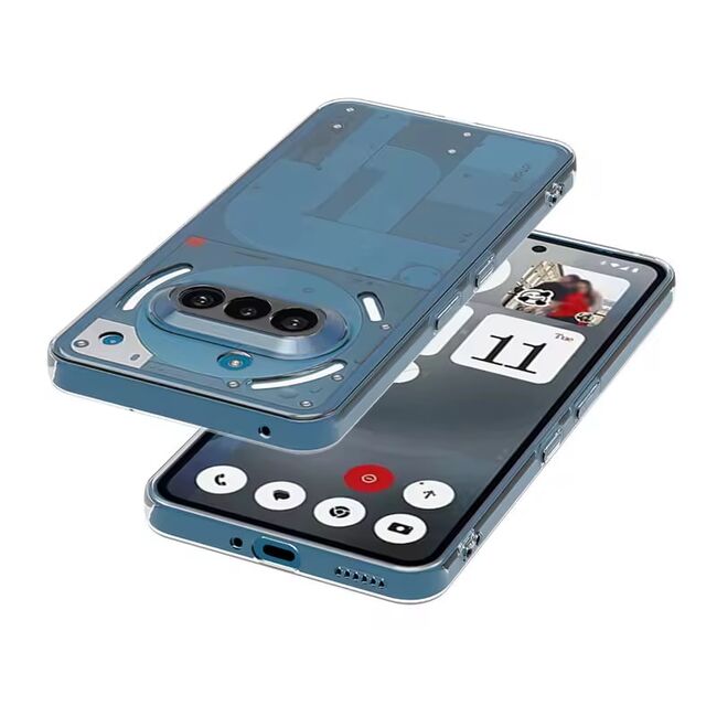 Husa pentru Nothing Phone (3a) Slim Anti-Shock 1.5mm, cu protectie lentile, Transparent