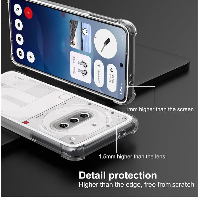 Husa pentru Nothing Phone (3a) Slim Anti-Shock 1.5mm, reinforced 4 corners, Transparent