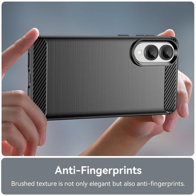 Husa pentru Samsung Galaxy S25 Edge Carbon Liquid Silicone, Negru