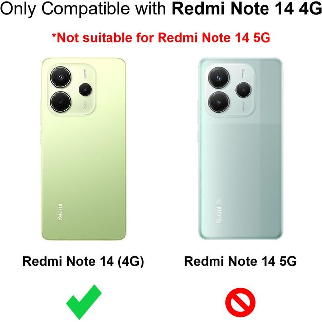 Husa pentru Xiaomi Redmi Note 14 4G Anti-Shock subtire si usoara, cu protectie colturi si lentile camera, transparenta
