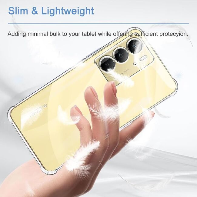 Husa pentru  Realme C75 Slim Anti-Shock 1.5mm reinforced 4 corners, Transparent
