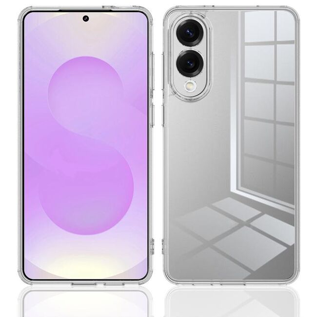 Husa pentru  Samsung Galaxy S25 Edge, Anti-Shock 1.5mm, cu protectie lentile, Transparent