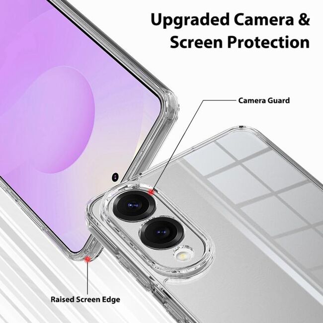 Husa pentru  Samsung Galaxy S25 Edge, Anti-Shock 1.5mm, cu protectie lentile, Transparent