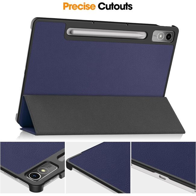 Husa pentru tableta Lenovo Tab P12 12.7 inch functie sleep/wake-up Ultralight de tip stand, unicorn