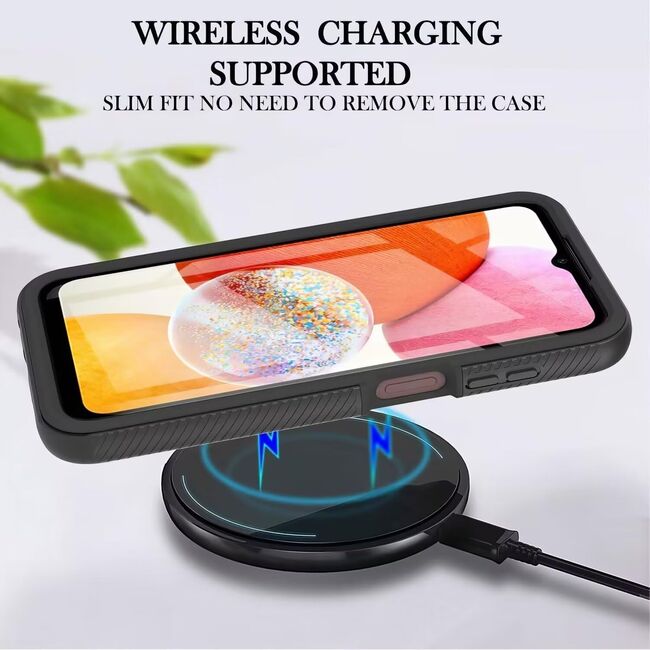 Pachet 360: Husa cu folie integrata Samsung Galaxy A56 / A36 5G Defense 360 - negru / transparent