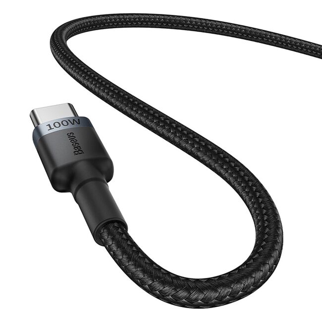 [Pachet 2x] Cablu date Fast Charge Type-C Baseus 100W, 5A, 2m, P10318306003-01
