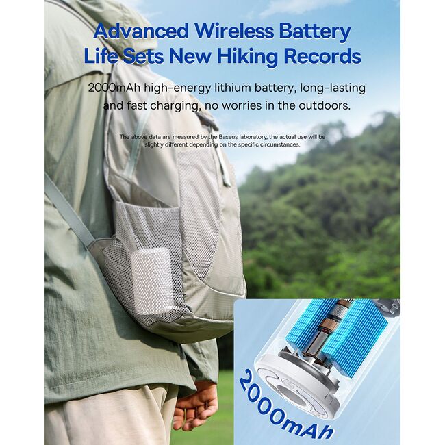 Pompa de aer portabila 2000mAh, 5in1 Baseus, C11157700221-01