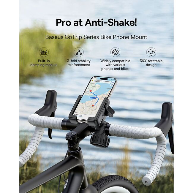 Suport telefon bicicleta 5.7 - 7.2" Baseus, C40572301111-00