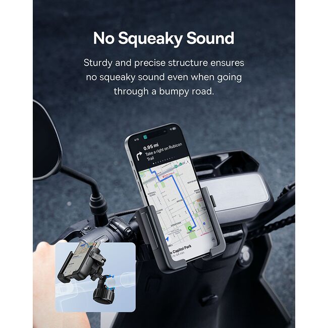 Suport telefon bicicleta 5.7 - 7.2" Baseus, C40572301111-00