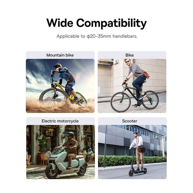 Suport bicicleta pentru telefon magnetic Baseus Magnetic Clip-On, Screw Lock, Panel&Clamps, C40569000121-00