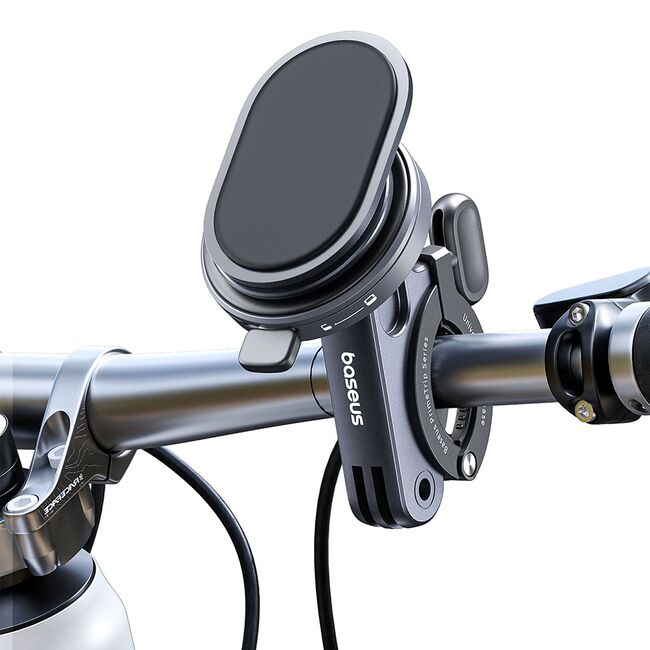 Suport bicicleta magnetic cu stand telefon Baseus  2in1, Bike Mount, Ring Stand, Snap-On, C40569001121-00