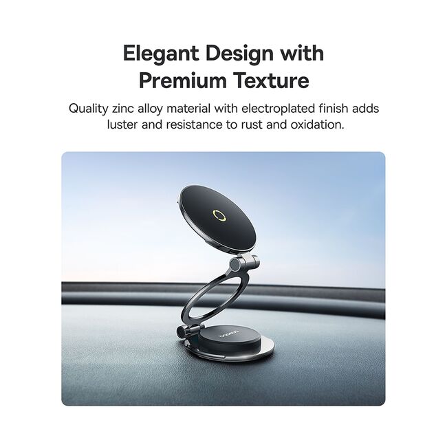 Suport telefon auto pentru bord cu magnet 360°, pliabil Baseus, C40172900121-00