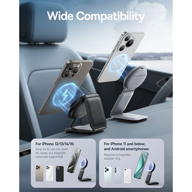 Suport auto cu incarcare Qi2 wireless 15W Baseus C40169003111-00