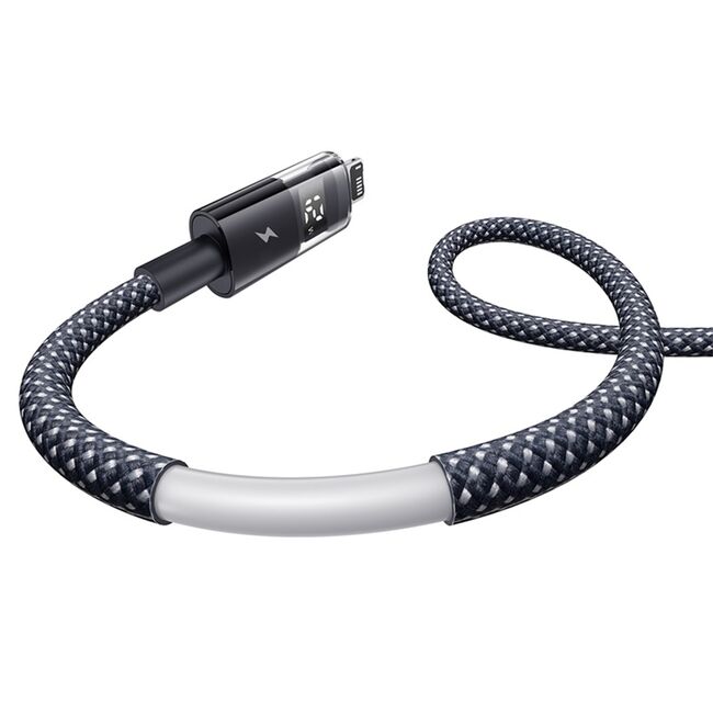 Cablu incarcare iPhone 2.4A Baseus, negru, 2m, P10382700121-01