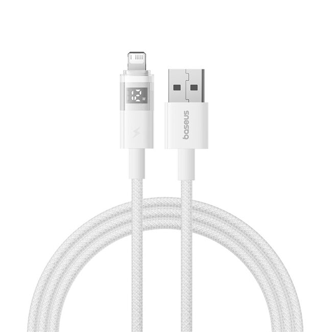 Cablu incarcare iPhone 2.4A Baseus,alb , P10382700211-01