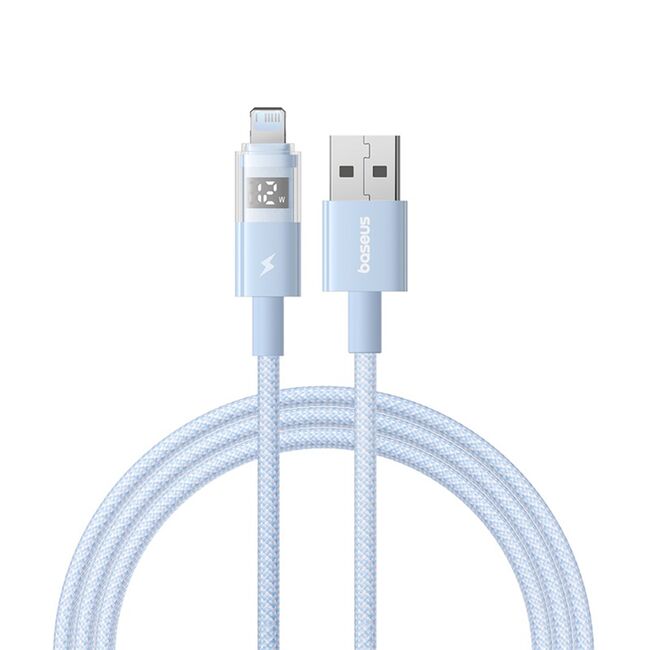 Cablu incarcare iPhone 2.4A Baseus, albastru, P10382700311-00