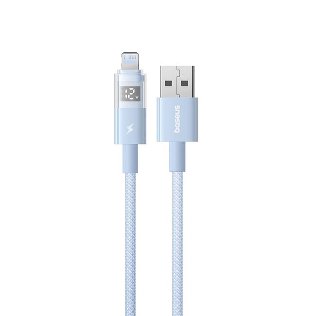 Cablu incarcare iPhone 2.4A Baseus, albastru, P10382700311-00