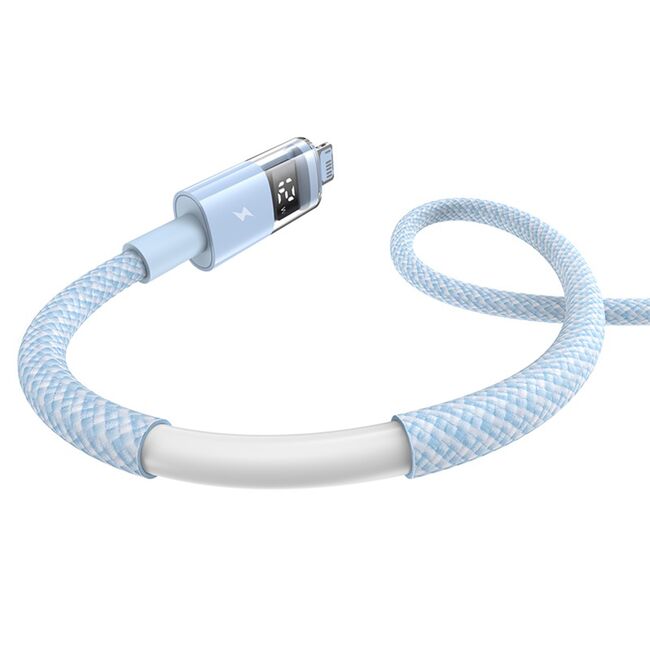 Cablu incarcare iPhone 2.4A Baseus, albastru, P10382700311-00